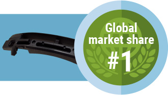 Global market share #1 Foamed polypropylene
