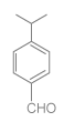 Figure: Structural formula of Cuminaldehyde