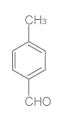 Figure: Structural formula of p-tolualdehyde