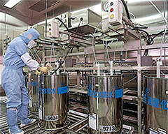 Photo: production line of super-pure hydrogen peroxide