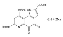 Photo: Structural formula of Pyrroloquinoline quinone disodium salt