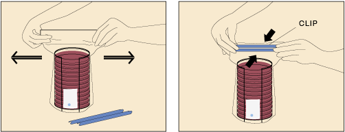 Figure: how to close the Standing-pouch
