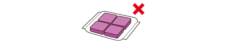 自力反応型の包装形態・装填位置の注意の図3