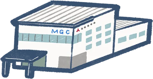 管理棟のイラスト