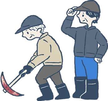 開拓者のイラスト