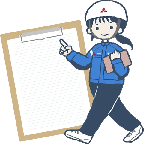 女性社員のイラスト