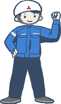 男性社員のイラスト