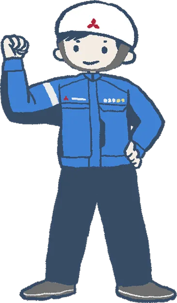 男性社員のイラスト