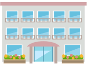 アパートのイラスト