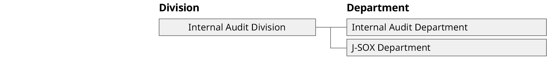 Figure: organization chart 2. it shows internal audit division.