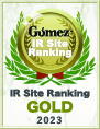 Photo: Gomez IR Site Ranking 2023 Gold Prize