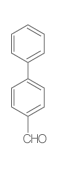 Figure: Structural formula of p-biphenylbenzaldehyde