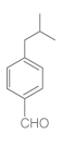 Figure: Structural formula of p-isobutylbenzaldehyde