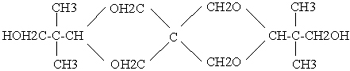 Figure: the structural formula of Spiroglycol