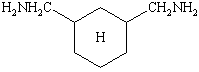 図：1,3-ビスアミノメチルシクロヘキサンの構造式