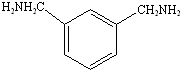 図：メタキシレンジアミンの構造式