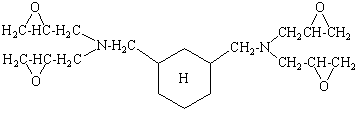 図：多官能エポキシ樹脂「TETRAD-C」の構造式