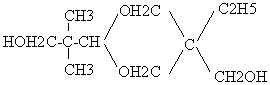 図：ジオキサングリコールの構造式