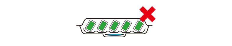 水分依存型の包装形態・装填位置の注意の図2